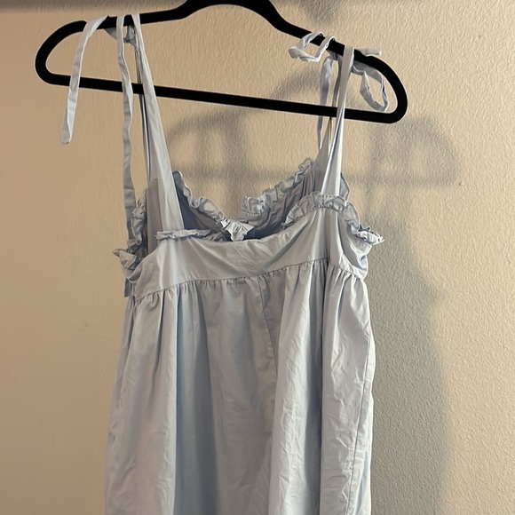 light pale blue urban outfitters mini babydoll dress - Picture 6 of 7